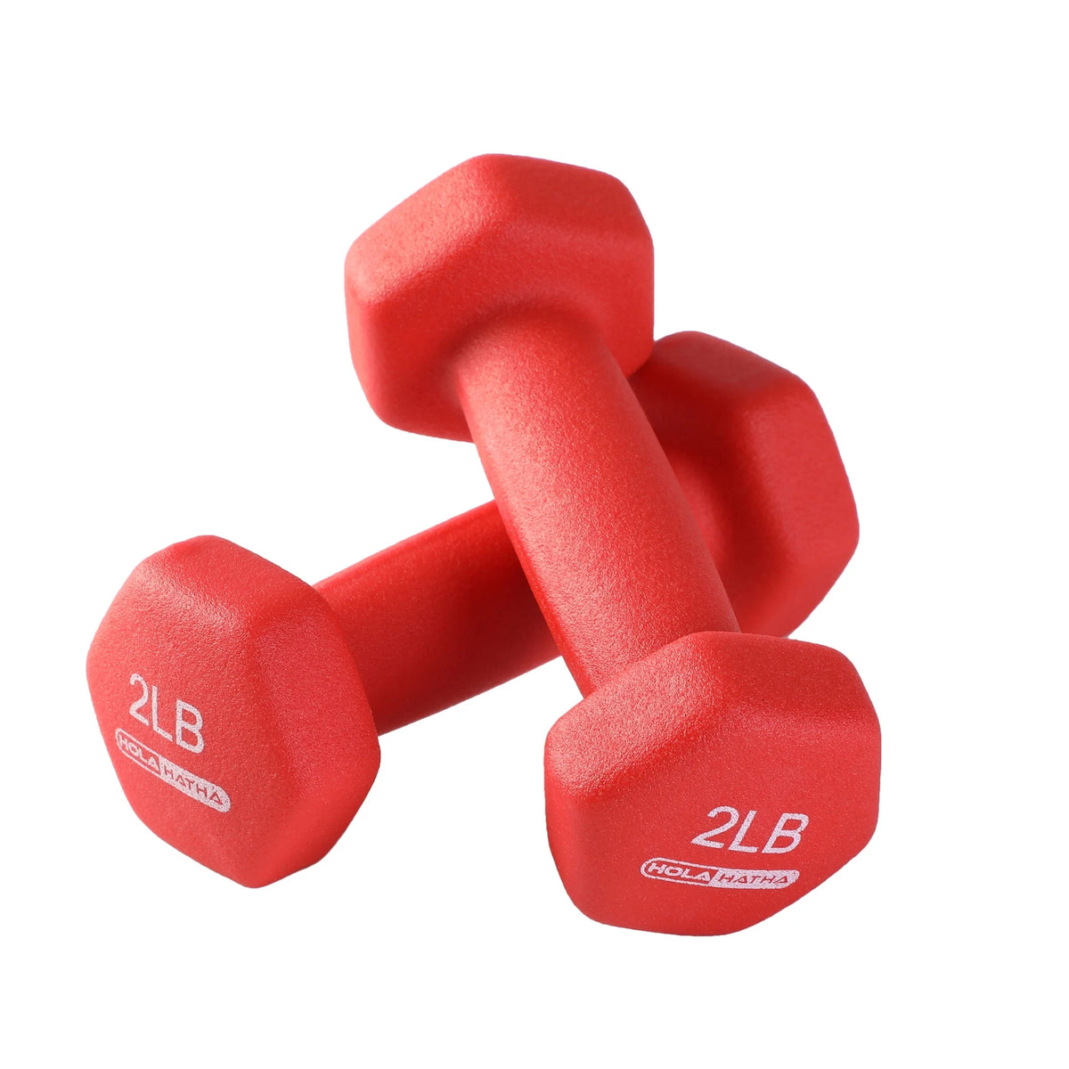 Neoprene Hex Dumbbell Set - 2-5 Lb Weights with Rack - 6 Piece