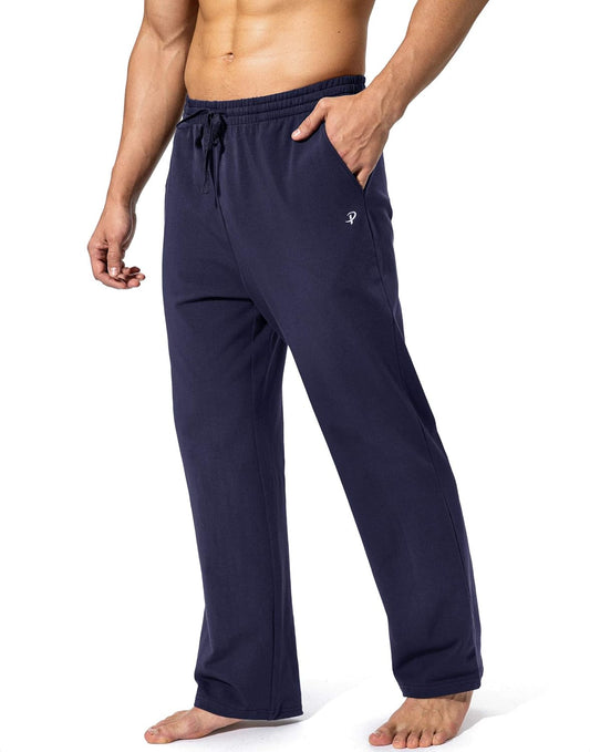 Men'S Cotton Yoga Sweatpants Athletic Casual Pants with Pockets