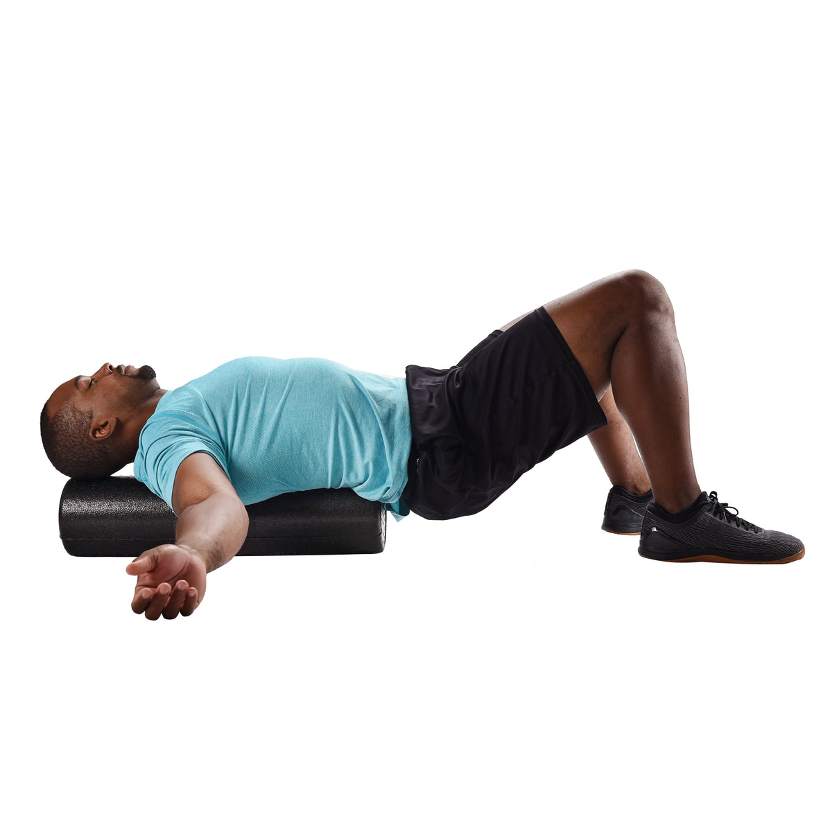 High-Density Exercise Foam Roller, 36 in X 6 In, Black