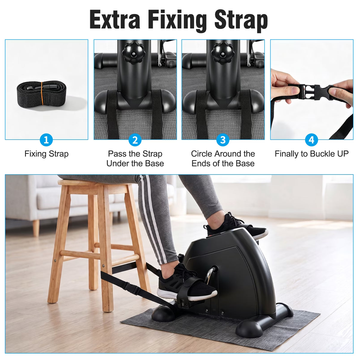 Desk Bike Pedal Exerciser, Mini Exercise Bike