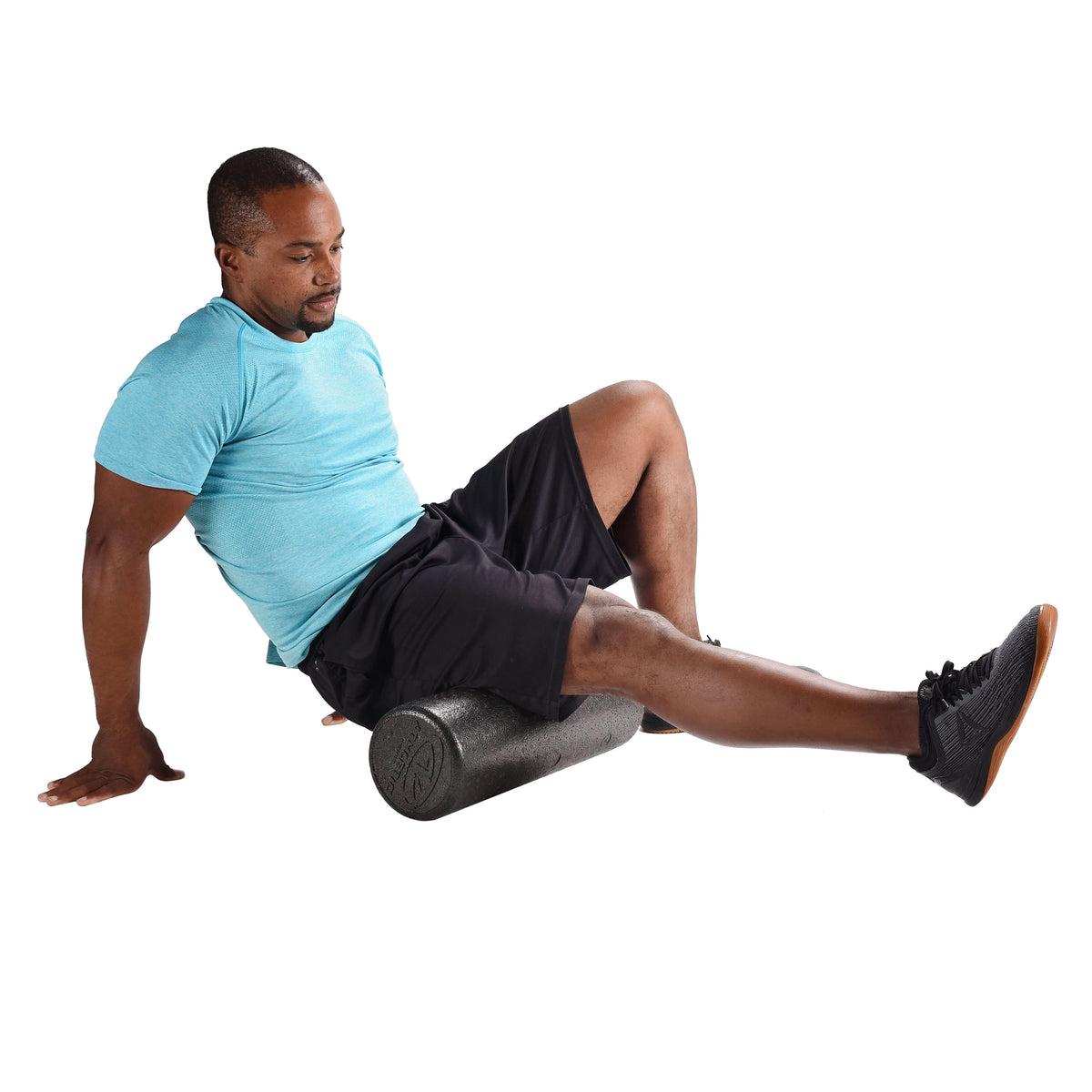 High-Density Exercise Foam Roller, 36 in X 6 In, Black