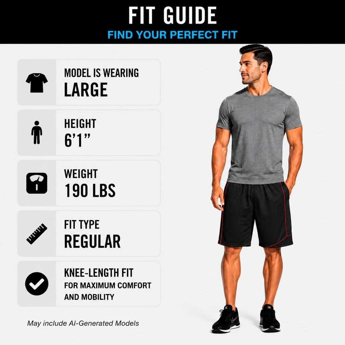 Mens Athletic Shorts 4 Pack Workout & Basketball Shorts