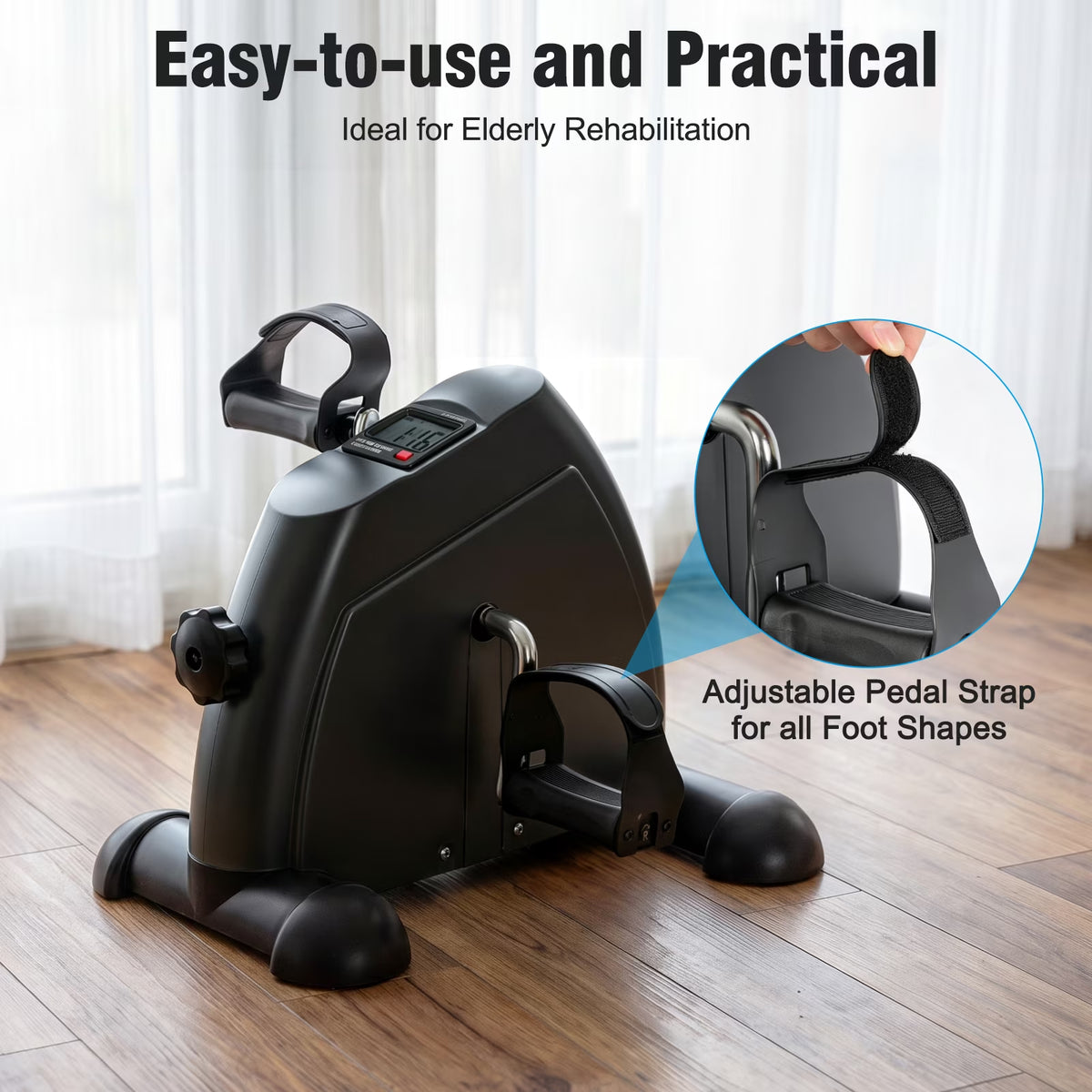 Desk Bike Pedal Exerciser, Mini Exercise Bike
