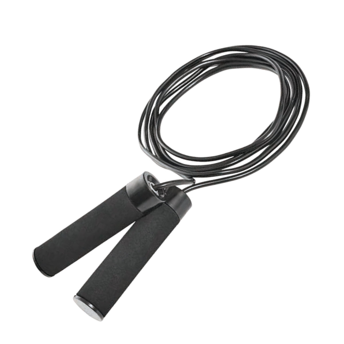 Weighted Jump Rope, Adjustable up to 9 Ft, Black