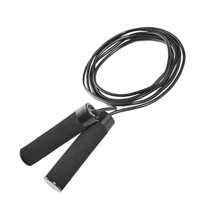 Weighted Jump Rope, Adjustable up to 9 Ft, Black