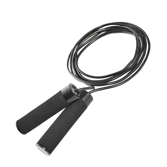 Weighted Jump Rope, Adjustable up to 9 Ft, Black