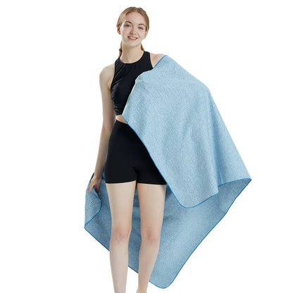 Microfiber Quick Dry Gym Towel Silver ION Odorfree Absorbent Fiber Fast Drying Workout Gear for Body Sweat Working Out Towels