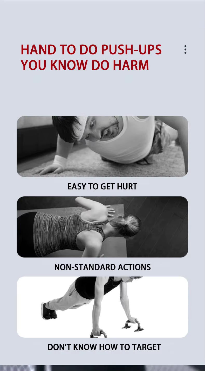 Ensemble de planche de pompes multifonctionnelle portable avec poignées, équipement de fitness pliable pour l'entraînement des pectoraux, des abdominaux, des bras et du dos