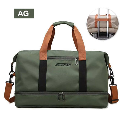 Travel Gym Bag Short-Distance Luggage Portable Fitness Bags Shoulder Crossbody Chest Bag Handbags Duffle Carry on Weekender Bag