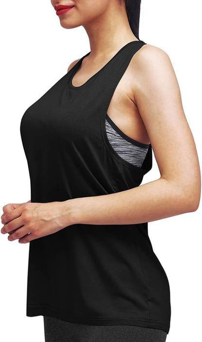 Workout Tops for Women Yoga Shirts Athletic Tank Gym Clothes