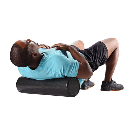 High-Density Exercise Foam Roller, 36 in X 6 In, Black